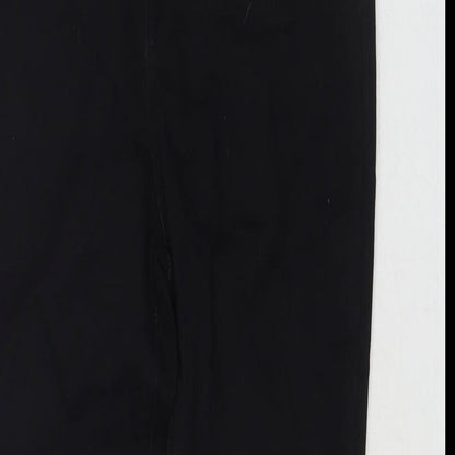 PRETTYLITTLETHING Womens Black Cotton Skinny Jeans Size 8 L29 in Regular Zip