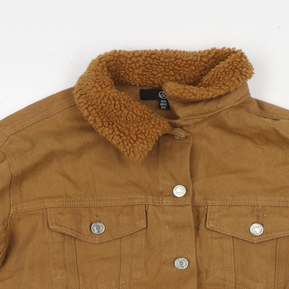 Womens UK Size 10 Missguided Brown Jacket