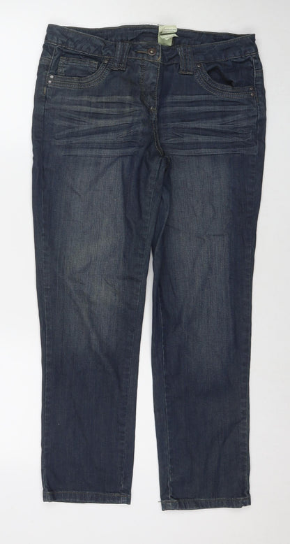 Womens UK Size 12 Camaieu Regular Fit Straight Blue Jeans