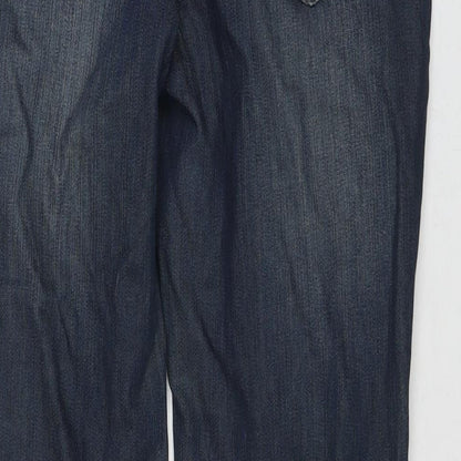 Womens UK Size 12 Camaieu Regular Fit Straight Blue Jeans