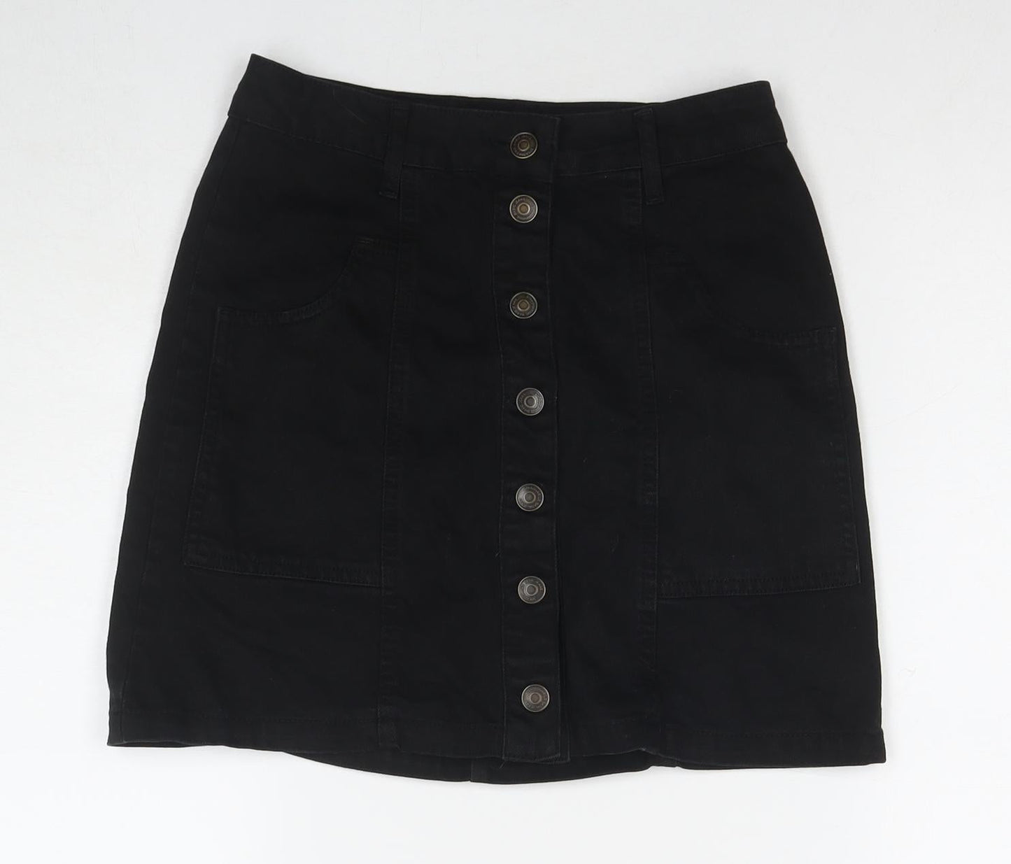 Womens UK Size 6 Stradivarius A-Line Denim Skirt