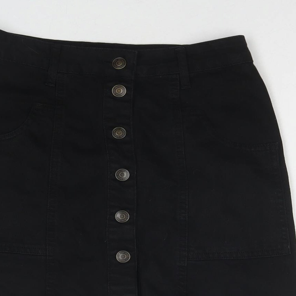 Womens UK Size 6 Stradivarius A-Line Denim Skirt