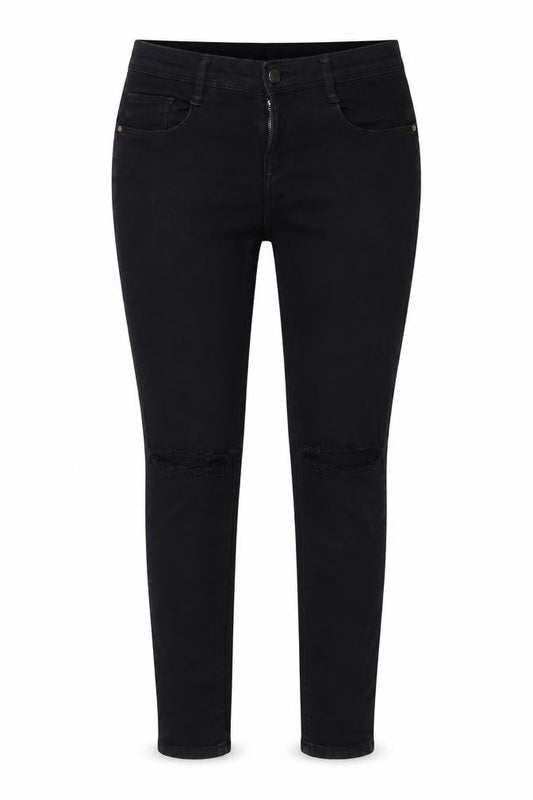 And Jeans Womens Black Cotton Skinny Jeans Size 8 L28 in Regular Zip