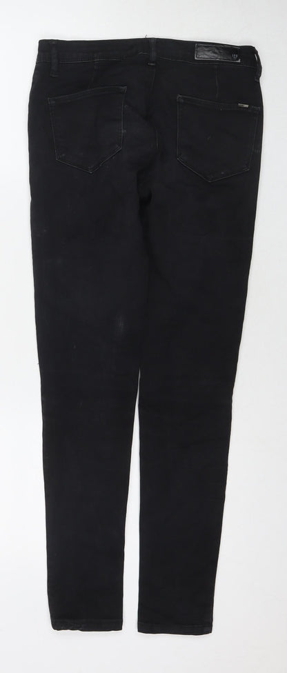 And Jeans Womens Black Cotton Skinny Jeans Size 8 L28 in Regular Zip