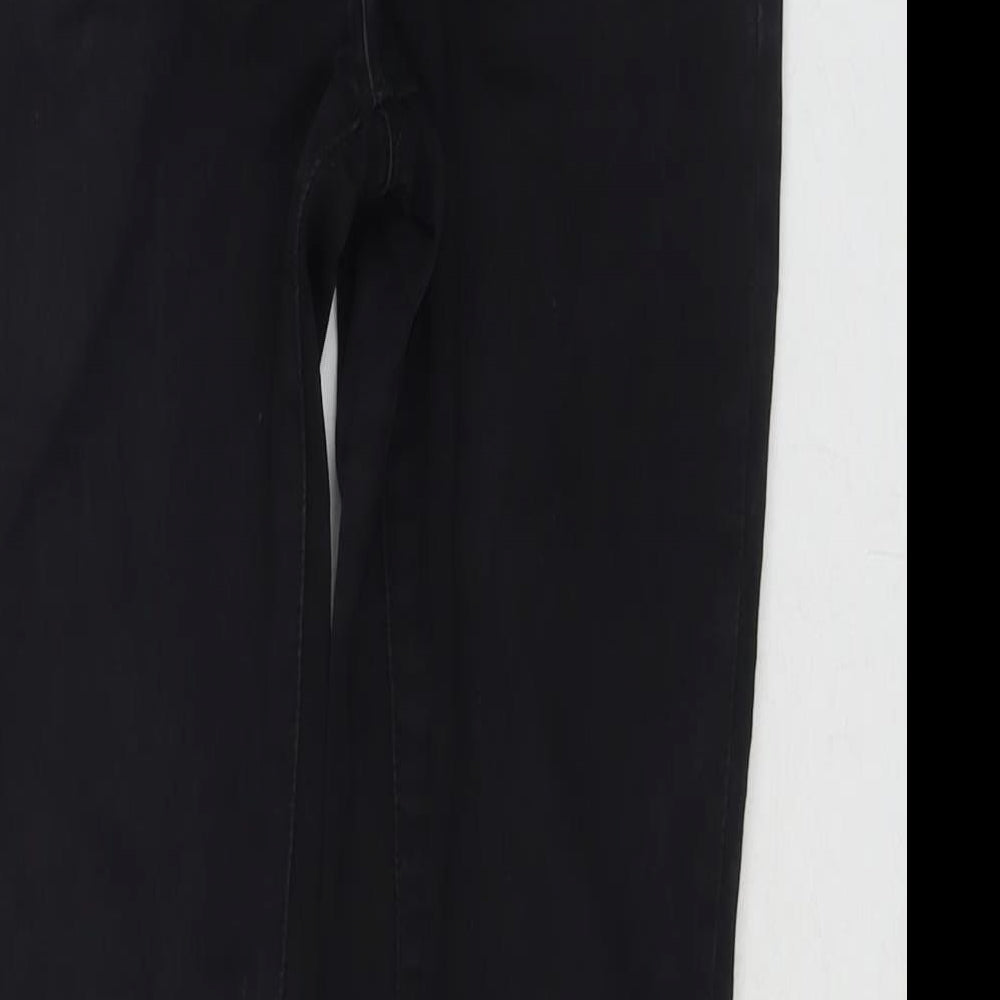And Jeans Womens Black Cotton Skinny Jeans Size 8 L28 in Regular Zip