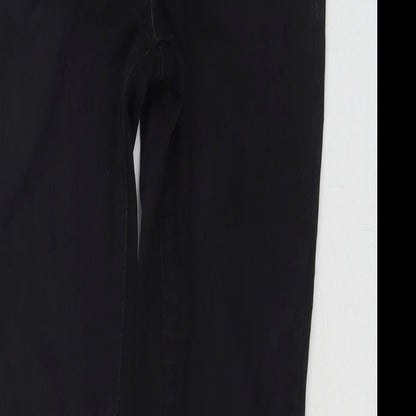 And Jeans Womens Black Cotton Skinny Jeans Size 8 L28 in Regular Zip