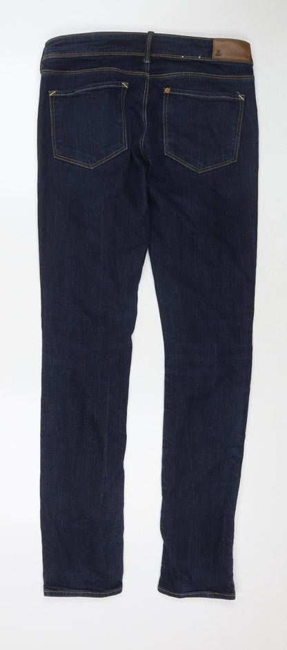 Womens UK Size 27 in H&M Regular Fit Skinny Blue Jeans