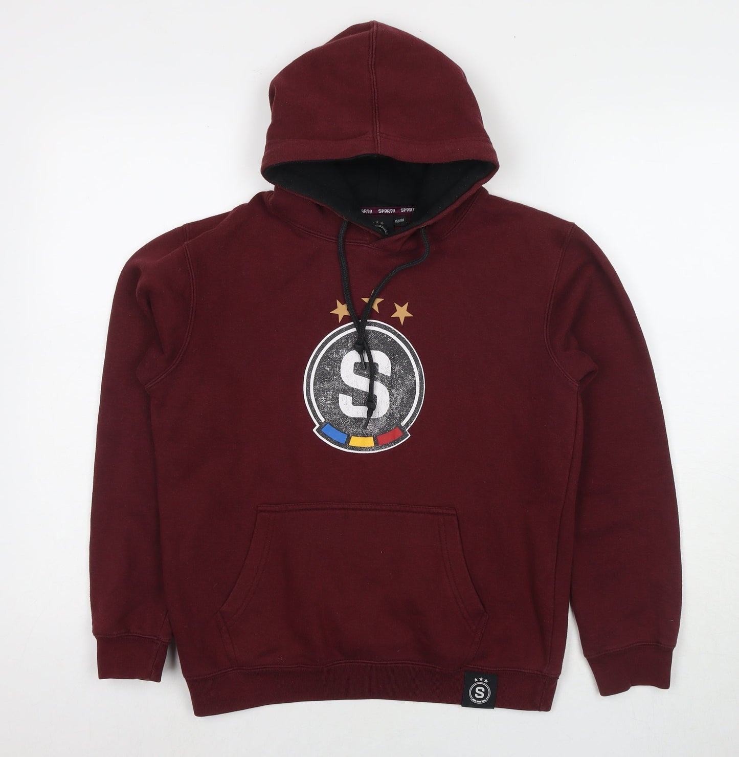 Sparta Boys Red Cotton Pullover Hoodie Size 13-14 Years Pullover - Logo
