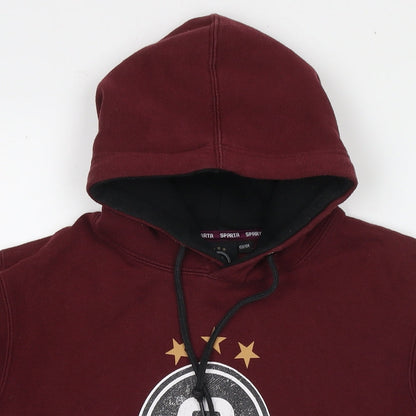 Sparta Boys Red Cotton Pullover Hoodie Size 13-14 Years Pullover - Logo
