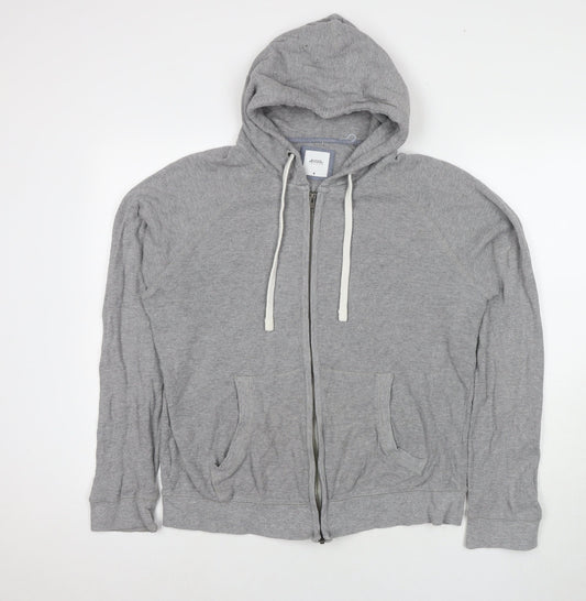 Mens UK Size M Burton Grey Full Zip Hoodie
