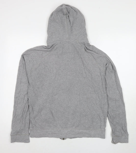 Mens UK Size M Burton Grey Full Zip Hoodie