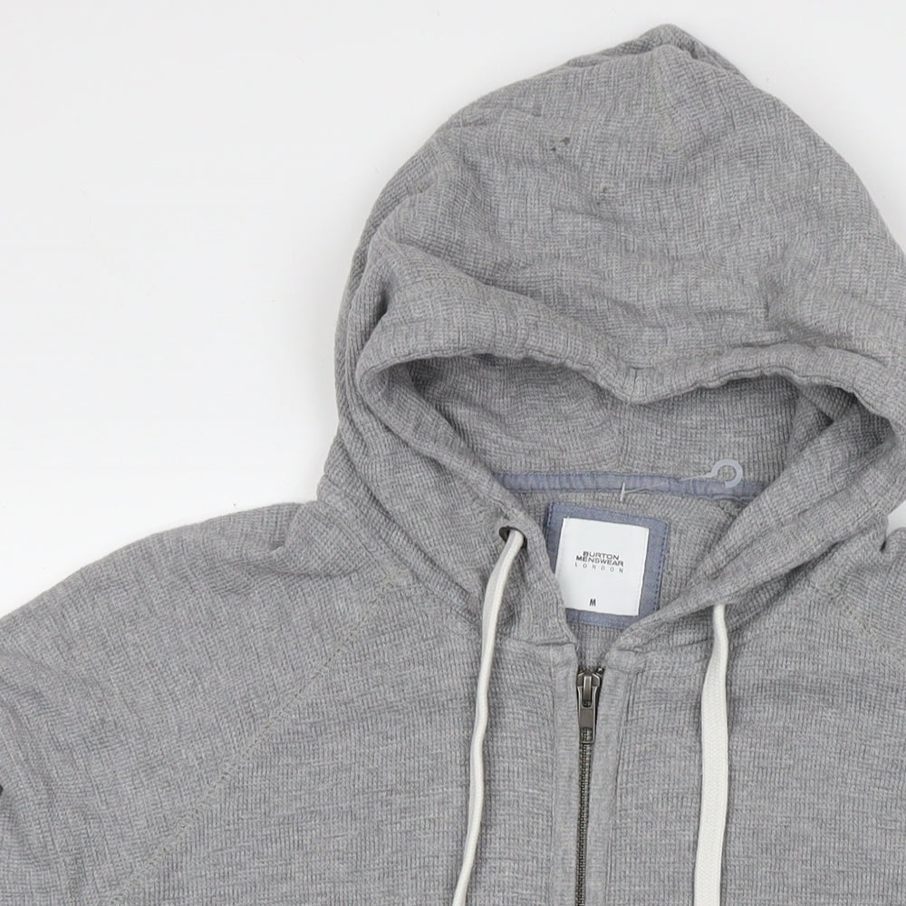 Mens UK Size M Burton Grey Full Zip Hoodie