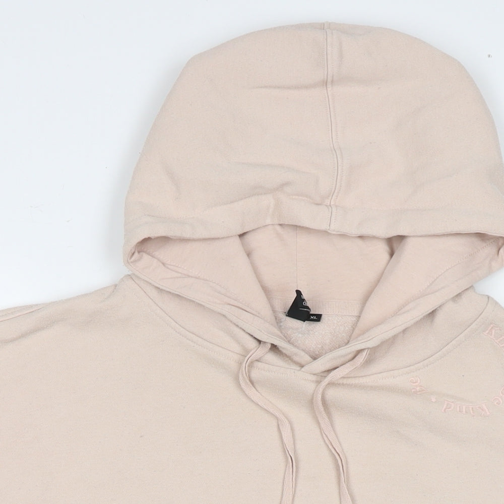 Nobody's child Womens Beige Cotton Pullover Hoodie Size XL Pullover