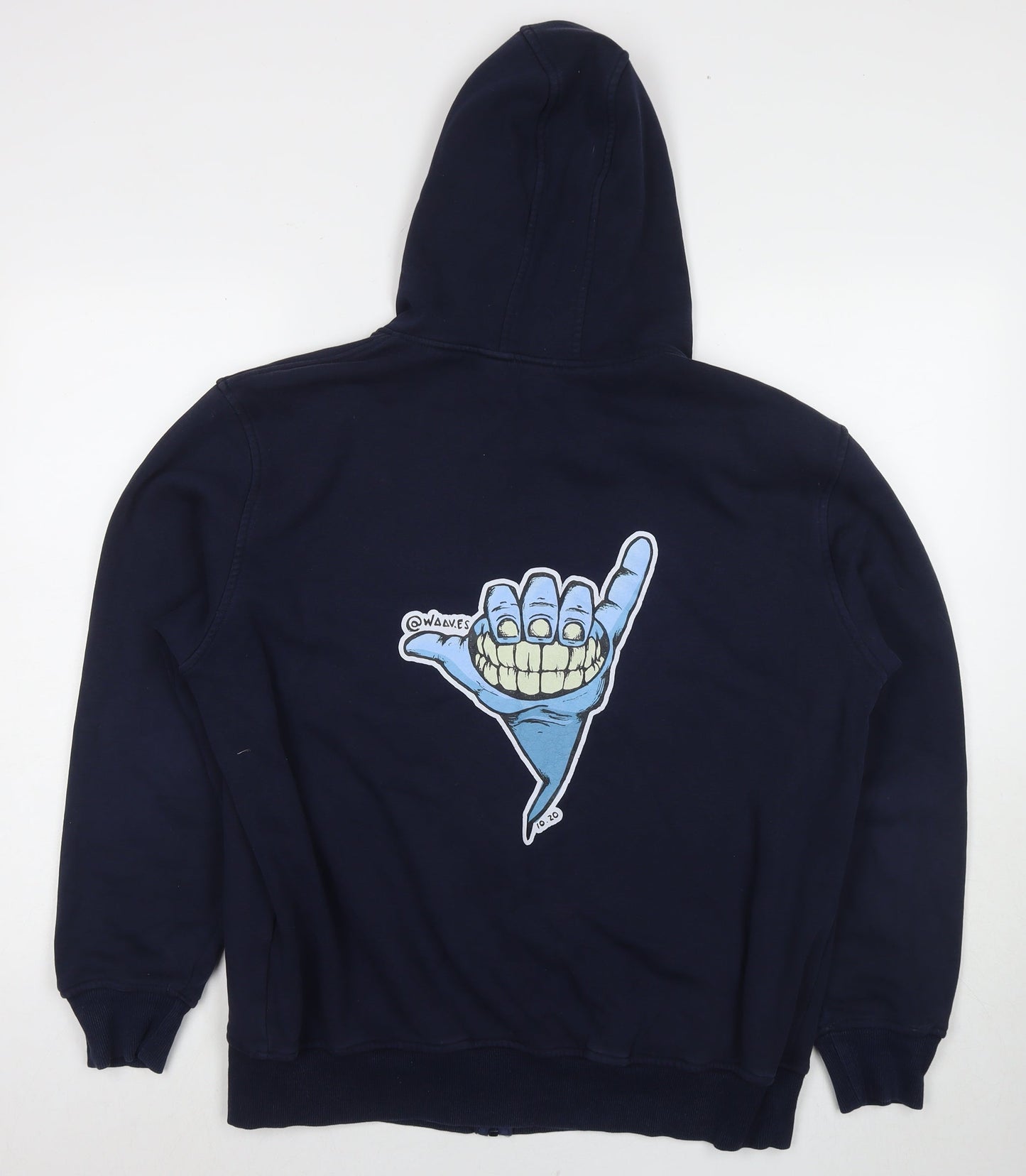 Dinghaosport Boys Blue Polyester Full Zip Hoodie Size 3XL Zip - Smile Gang Sigh