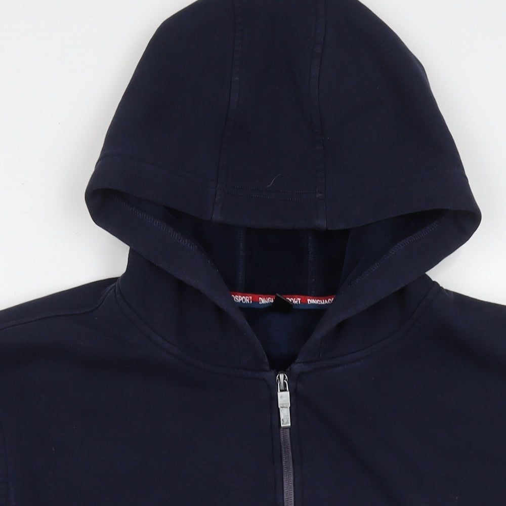 Dinghaosport Boys Blue Polyester Full Zip Hoodie Size 3XL Zip - Smile Gang Sigh