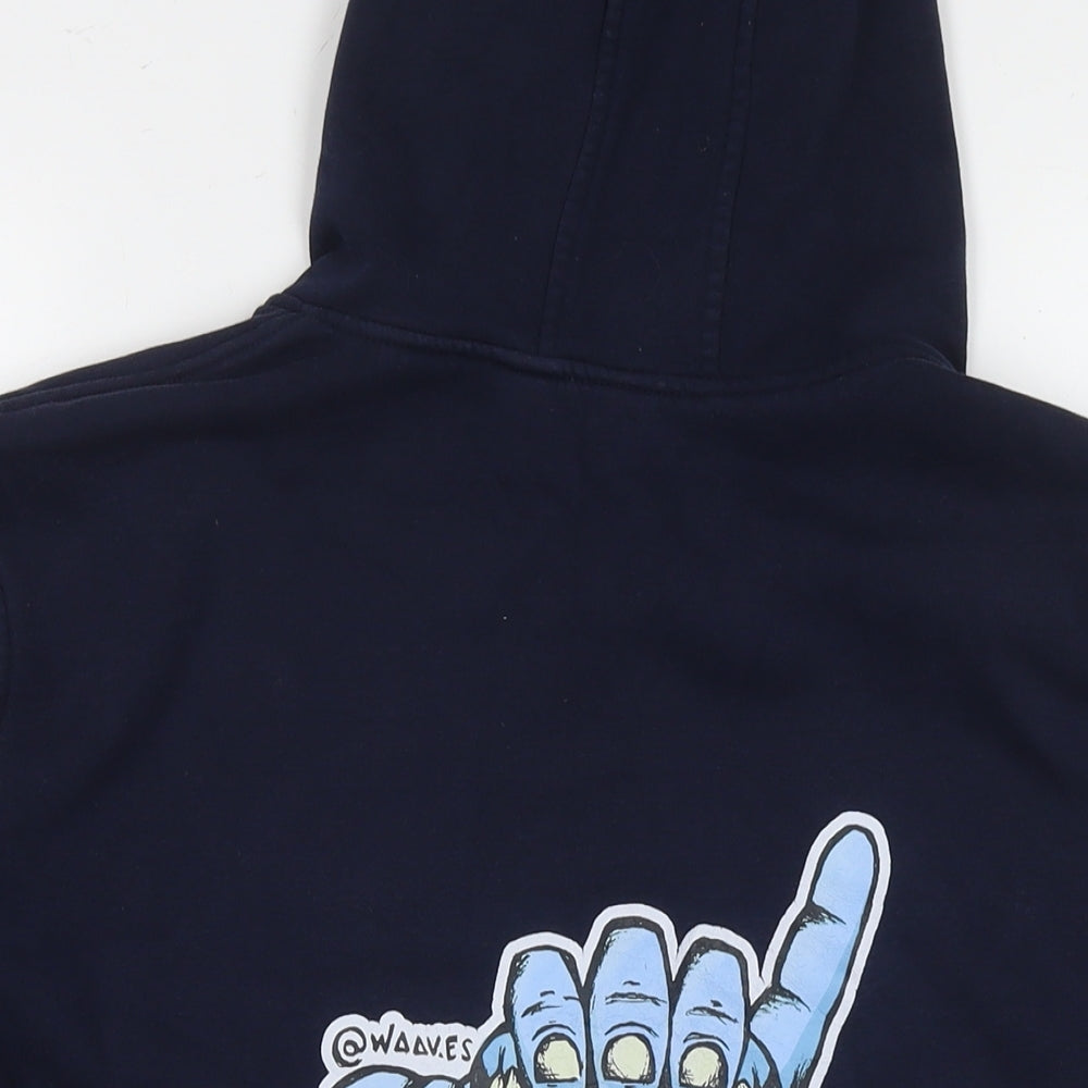 Dinghaosport Boys Blue Polyester Full Zip Hoodie Size 3XL Zip - Smile Gang Sigh