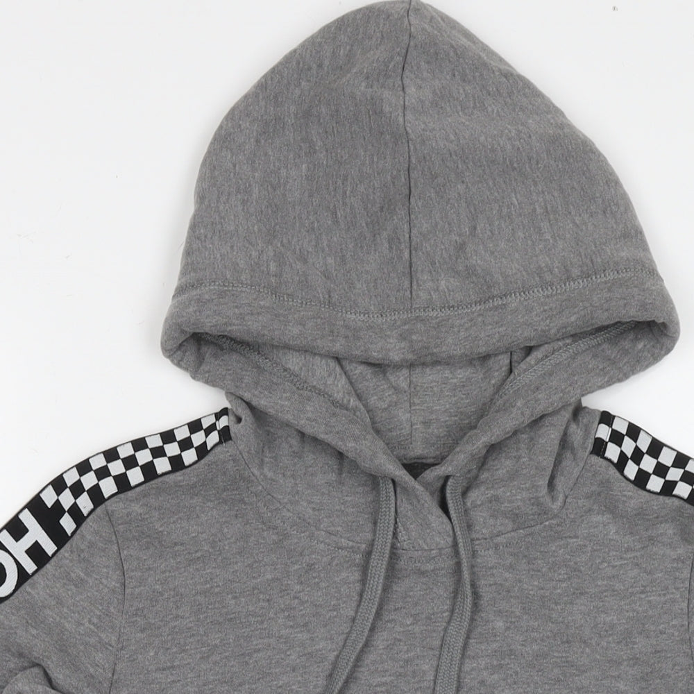 Hollister Womens Grey Cotton Pullover Hoodie Size S Pullover - Logo