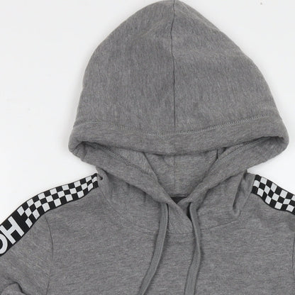 Hollister Womens Grey Cotton Pullover Hoodie Size S Pullover - Logo