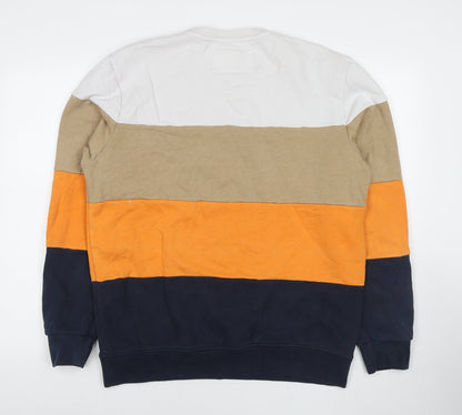 Womens UK Size L Pull&Bear Multicoloured Pullover Sweatshirt