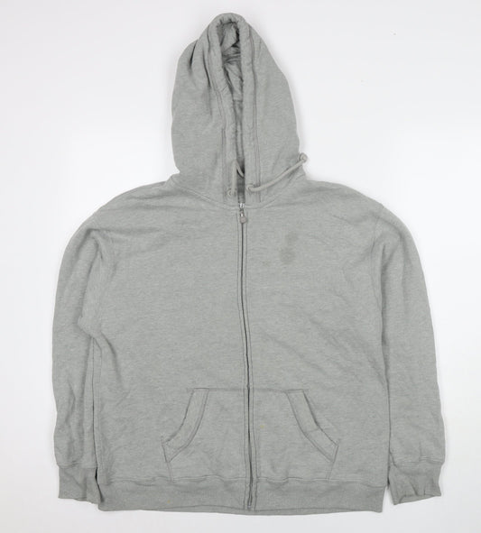 Mens UK Size XS Hollister Grey Full Zip Hoodie