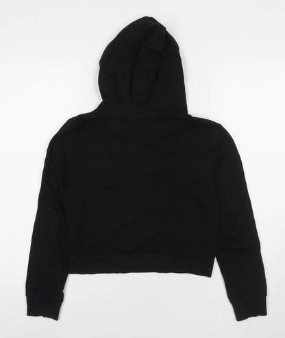 H&M Girls Black Cotton Pullover Hoodie Size 11-12 Years Pullover - All Is Love