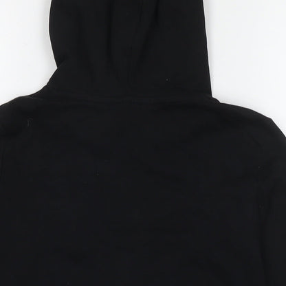 H&M Girls Black Cotton Pullover Hoodie Size 11-12 Years Pullover - All Is Love