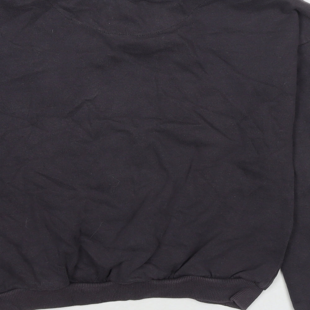 Disney Girls Grey Cotton Pullover Sweatshirt Size 9-10 Years Pullover - Minnie Mouse