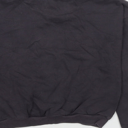 Disney Girls Grey Cotton Pullover Sweatshirt Size 9-10 Years Pullover - Minnie Mouse