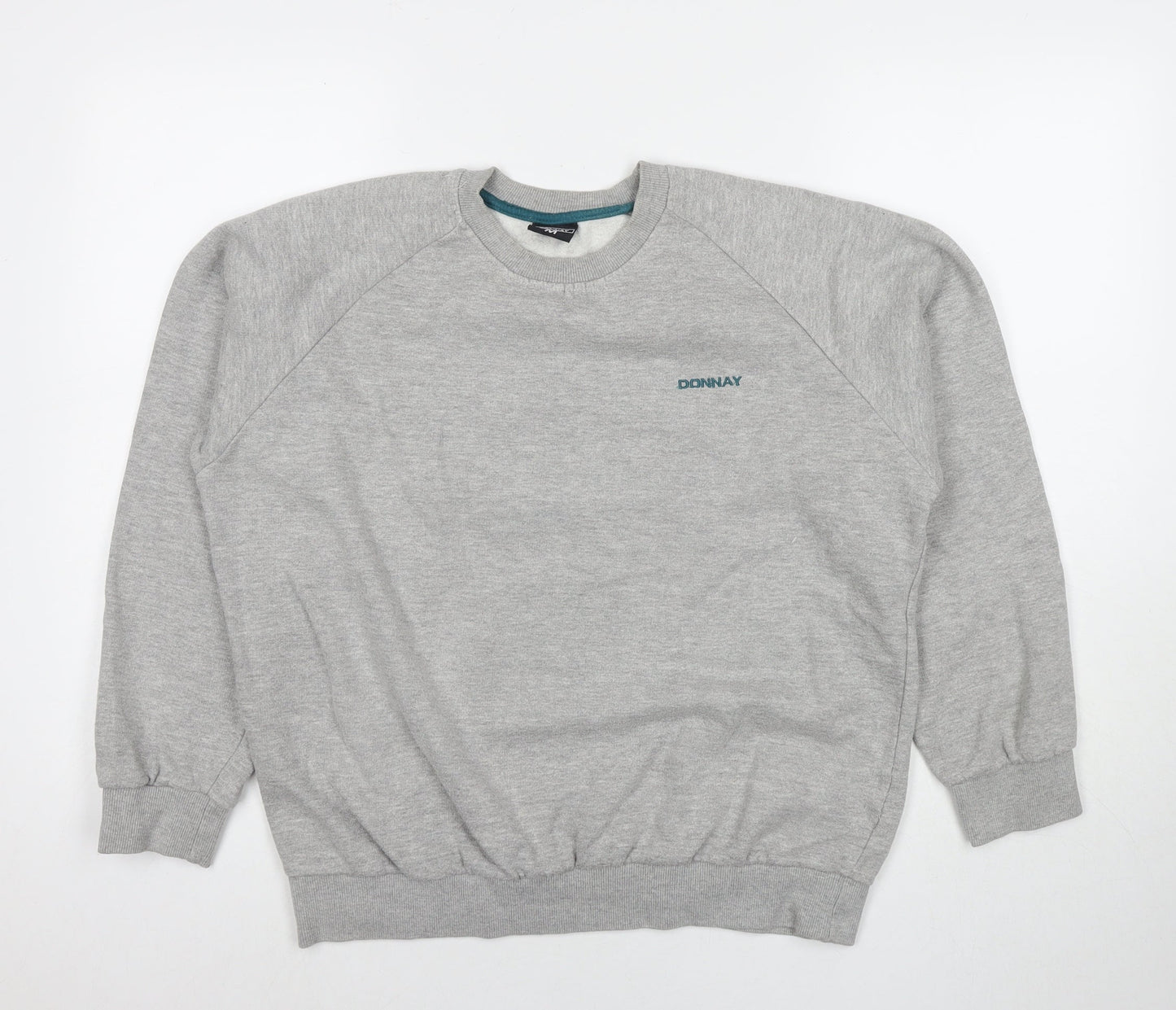 Mens UK Size M Donnay Grey Pullover Sweatshirt