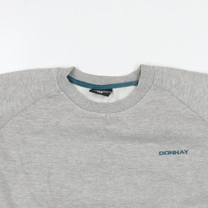 Mens UK Size M Donnay Grey Pullover Sweatshirt