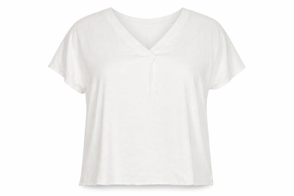 Womens UK Size 2XL Cerulean Collection White Basic T-Shirt