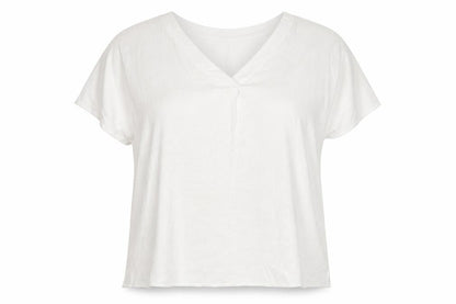 Womens UK Size 2XL Cerulean Collection White Basic T-Shirt