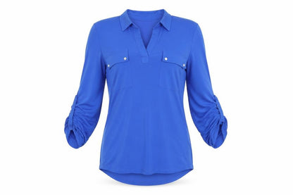 Womens UK Size S Jones New York Blue Basic T-Shirt