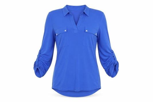 Womens UK Size S Jones New York Blue Basic T-Shirt