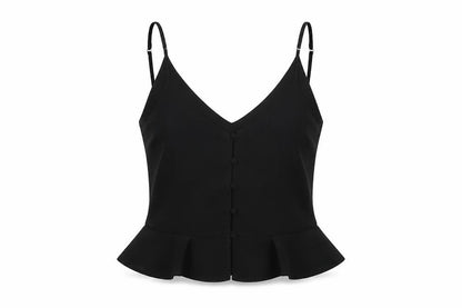 Womens UK Size 8 River Island Black Basic T-Shirt