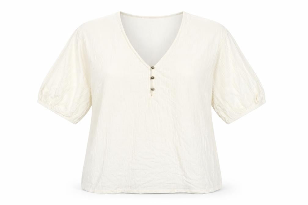 Womens UK Size 18 Very Ivory Basic T-Shirt