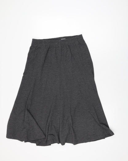 Blast Womens Grey Polyester Swing Skirt Size M