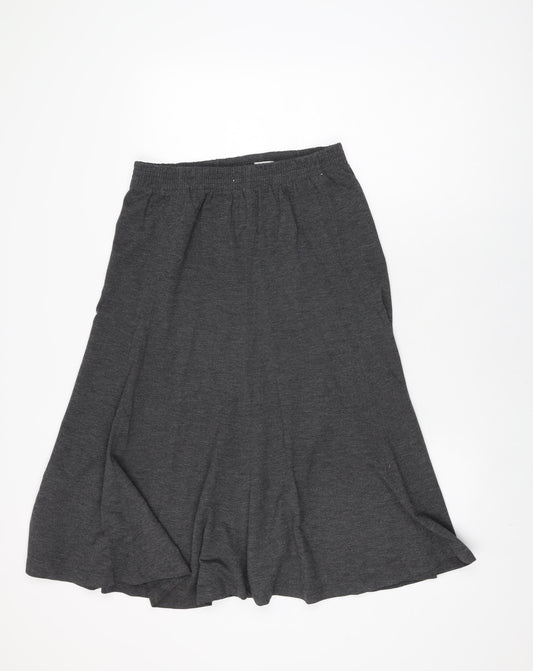 Blast Womens Grey Polyester Swing Skirt Size M
