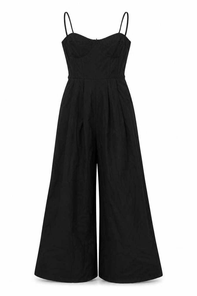 Womens UK Size 6 PRETTYLITTLETHING One-Piece Black Jumpsuit