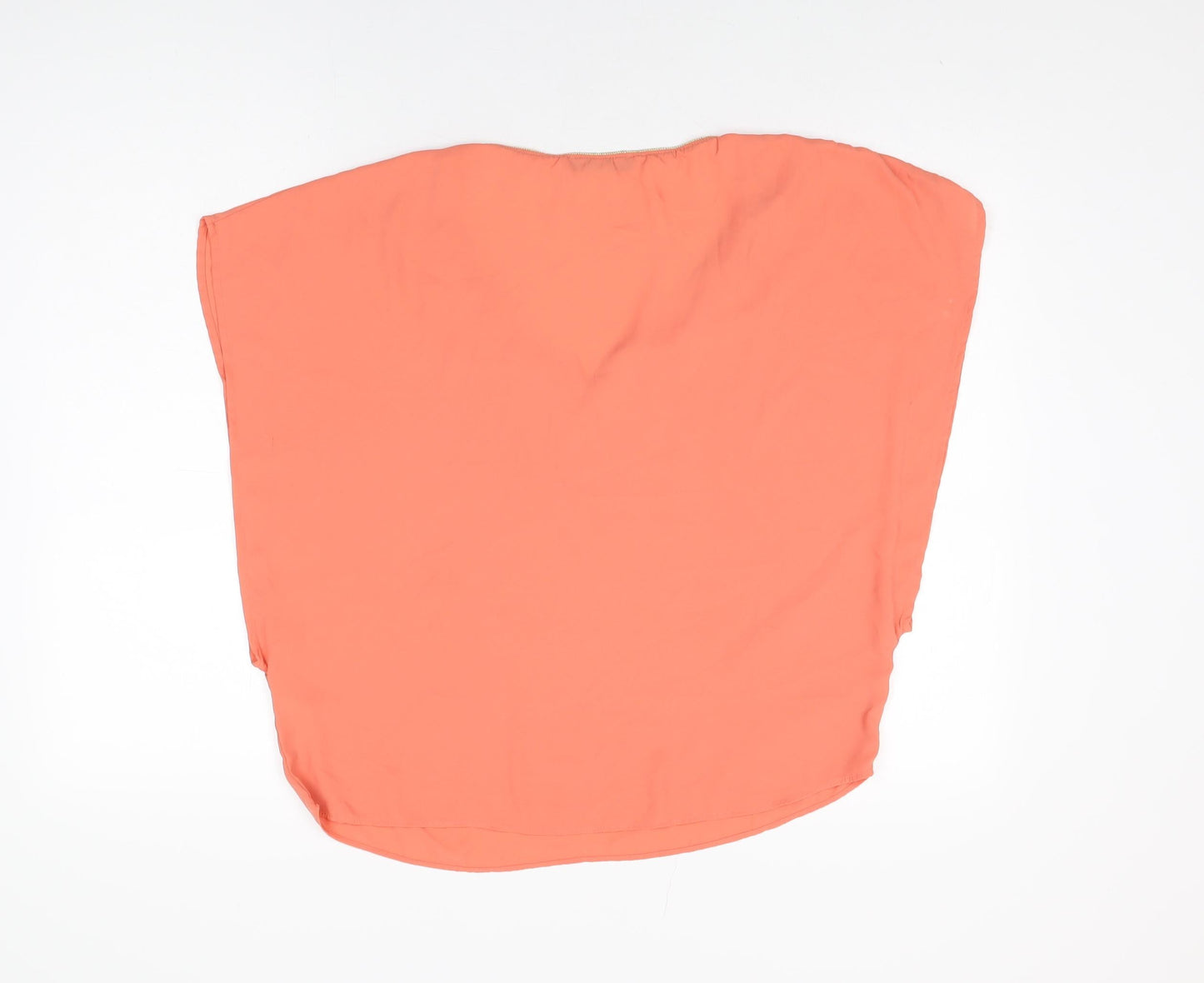 Womens UK Size 12 Oasis Orange Basic Blouse