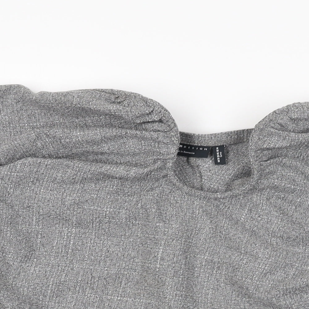 Womens UK Size 18 ASOS Grey Basic T-Shirt