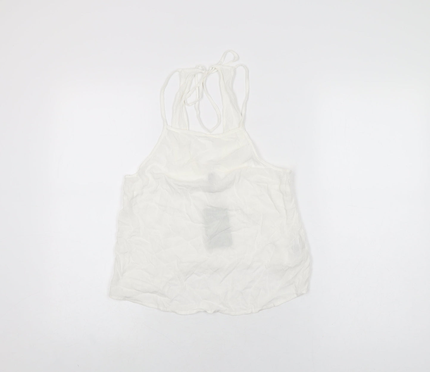 Womens UK Size S H&M White Basic T-Shirt
