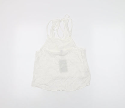 Womens UK Size S H&M White Basic T-Shirt