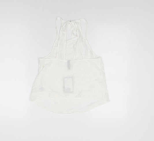 Womens UK Size S H&M White Basic T-Shirt