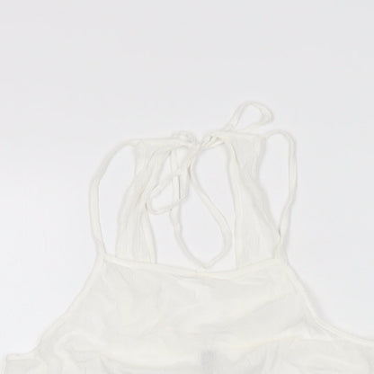 Womens UK Size S H&M White Basic T-Shirt