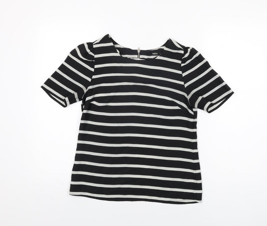 Womens UK Size 8 Oasis Black Basic T-Shirt