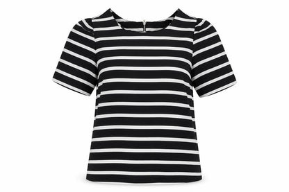 Womens UK Size 8 Oasis Black Basic T-Shirt