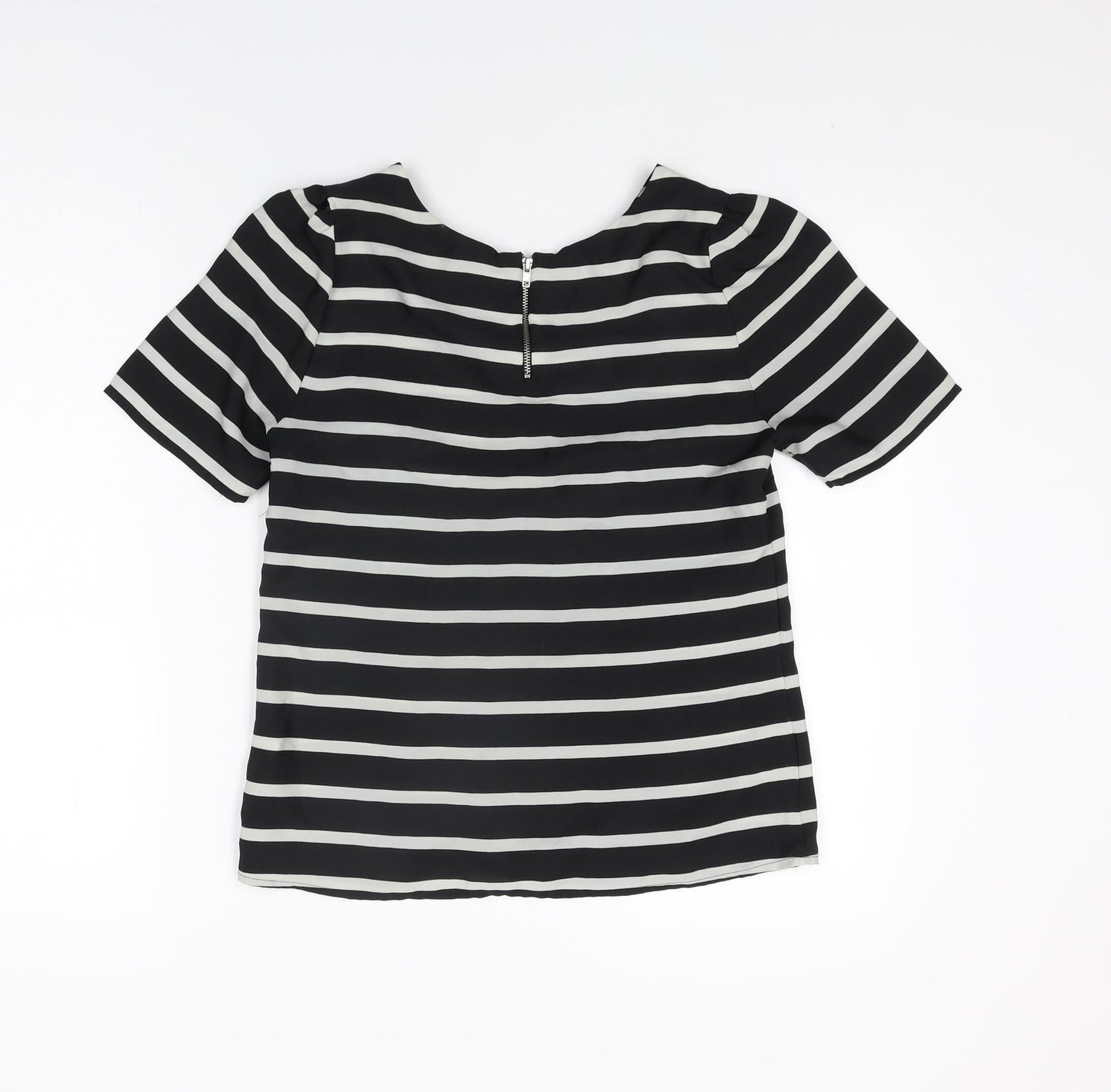 Womens UK Size 8 Oasis Black Basic T-Shirt