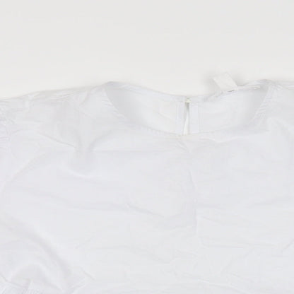 Womens UK Size 6 Urban Bliss White Basic T-Shirt