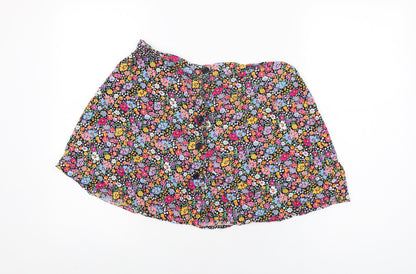 Motel Womens Multicoloured Floral Viscose Mini Skirt Size L Button